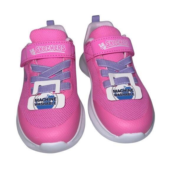 Skechers Skech Fast Playful Wishin Pink Multicolor Toddler Girls Size 8 - Picture 2 of 12
